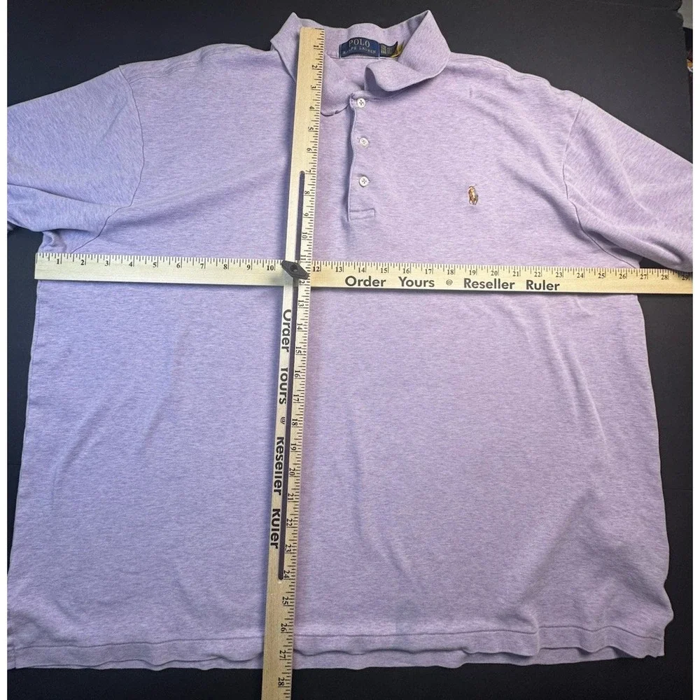 Polo Ralph Lauren Lavender Polo Shirt‎ Men's 2XLT Big Tall Classic Fit Purple